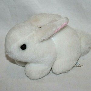 Vintage Lemonwood Tiny White Bunny Rabbit Plush St